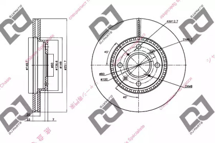 Тормозной диск DJ PARTS BD1413